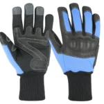 PIP-1119 Non Slip Silicon & Cowhide Digital Leather Mechanic Gloves