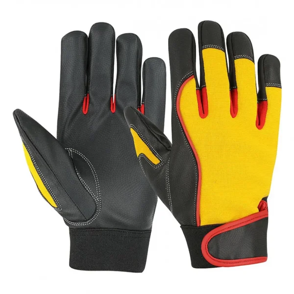 PIP-1313 Digital PU leather Mechanics Gloves