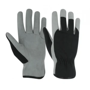 PIP-603 A Synthetic Leather Gloves Black and Gray - Image 2