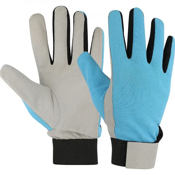 PIP-605 Synthetic Leather Gloves Sky Blue