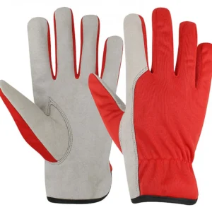 PIP-609 Basic Synthetic Leather Gloves Red - Image 1