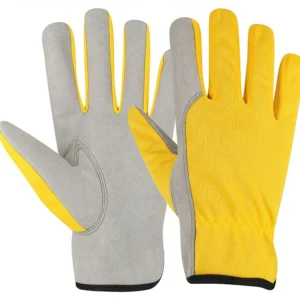 PIP-610 Basic Synthetic Leather Gloves Yellow - Image 1