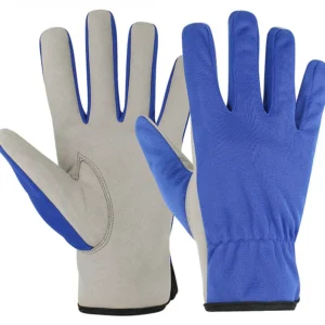 PIP-611 Synthetic Leather Gloves Dark Blue - Image 1