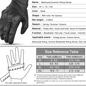 Motorcycle Leather Gloves