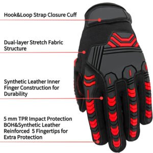 Synthetic Leather Gloves