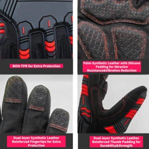 Synthetic Leather Gloves - Image 6