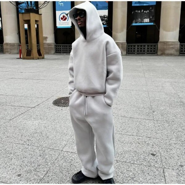 Baggy logo Unisex Sweatsuit Blank Winter Tracksuit
