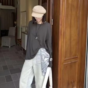 Women’s Cotton Crewneck Long Sleeve Tee