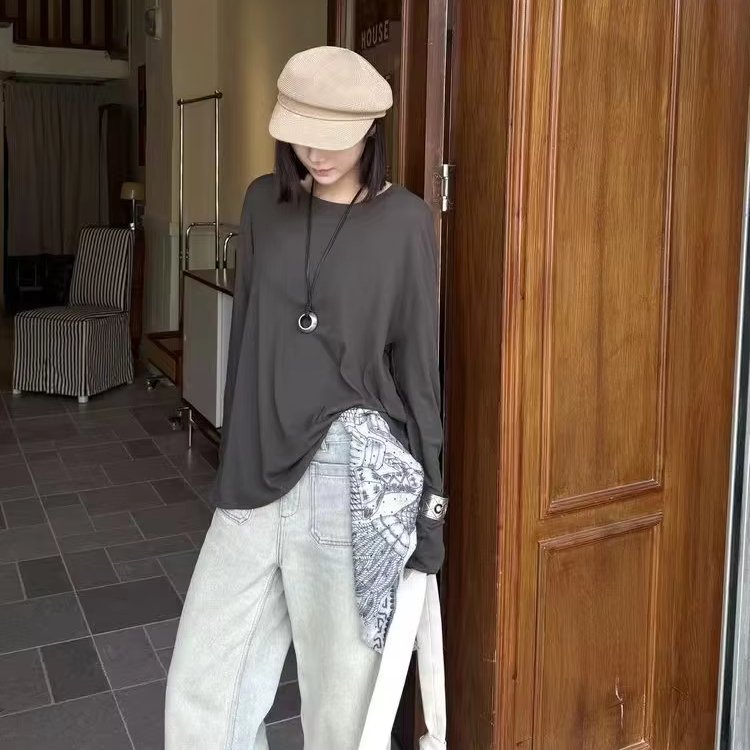 Women’s Cotton Crewneck Long Sleeve Tee