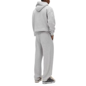 Men's Fleece Tracksuits - Cotton Polyester Blank Pullover Hoodie Set
