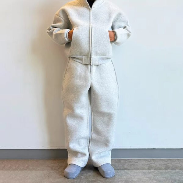 Men's Streetwear Blank Heavyweight Tech Fleece Tracksuit Jogging