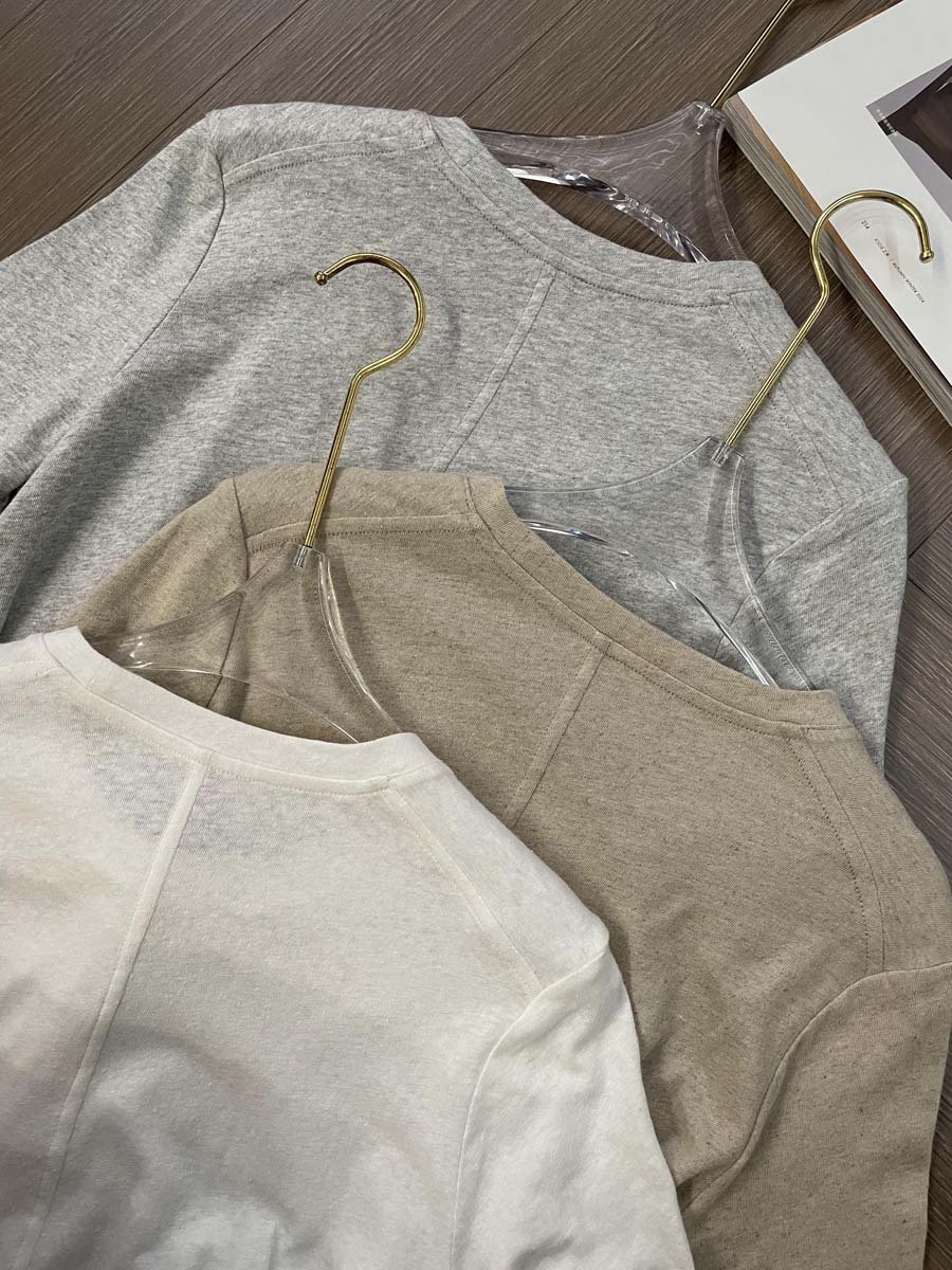 jersey linen tee