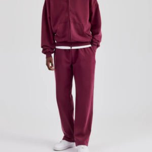 Plain Streetwear Vintage Distressed Pocket Hoodies for Men