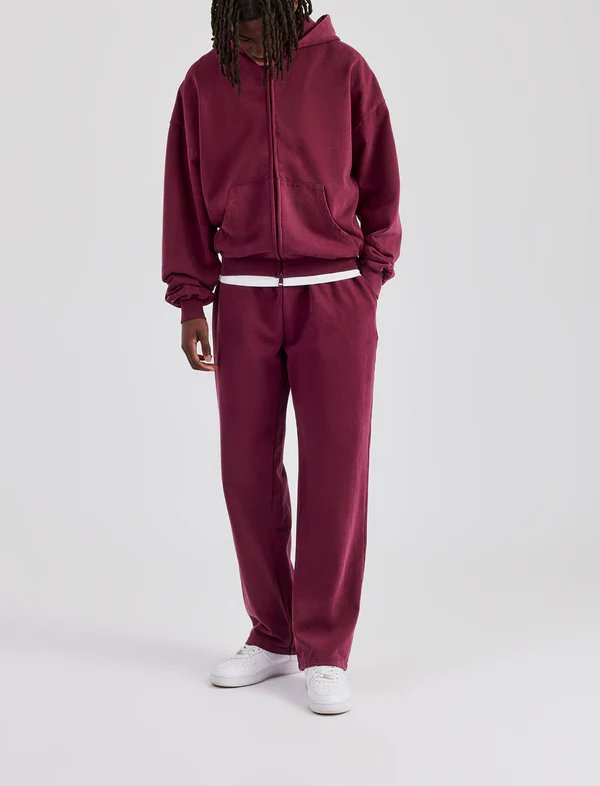 Plain Streetwear Vintage Distressed Pocket Hoodies for Men