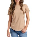 Custom Graphic Blank Curved Hem Women’s T-Shirt