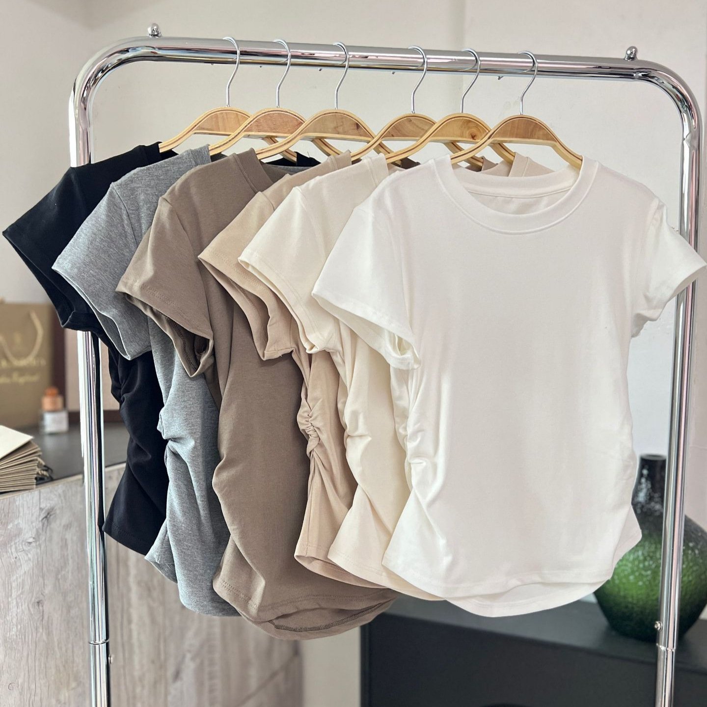 Wholesale 100% Organic Cotton Plain White Summer Tee Shirt for Women Girls' T-Shirts