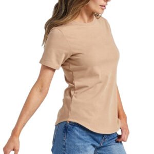Custom Graphic Blank Curved Hem Women’s T-Shirt