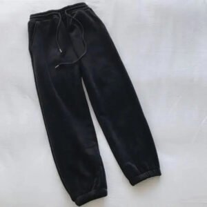 Fleece-lined Thickened Women's Pants Loose-fit