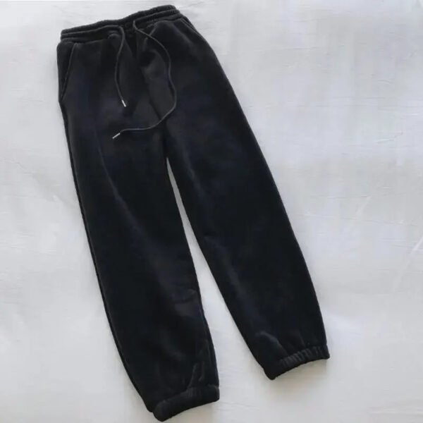 Fleece-lined Thickened Women's Pants Loose-fit
