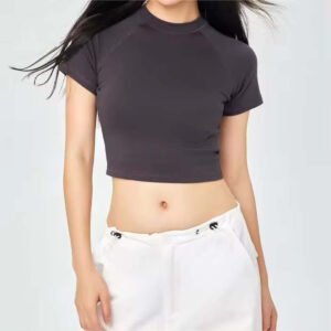 Women’s Breathable Fitness Crop Top | Yoga & Gym Workout Tee