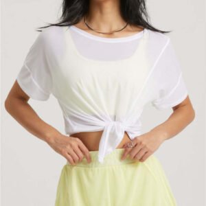 Hot-selling Custom Logo Top Short Sleeve Tops Breathable Slit Sports Outdoor Casual Plus Size Women's T-shirt