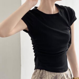 White Summer Tee Shirt for Women & Girls - Image 4